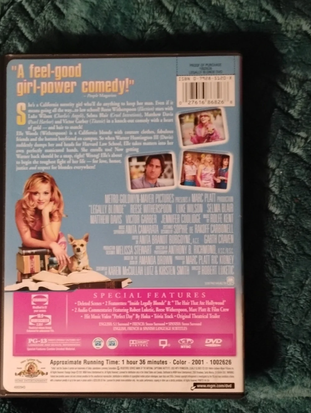 DVD Lot Of 3 Chick Flicks Legally Blonde, Princess Diaries, And Sydney.